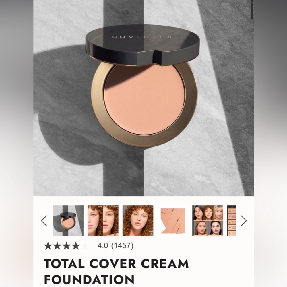 NIB COVER FX M4 Cream Foundation Compact Cream